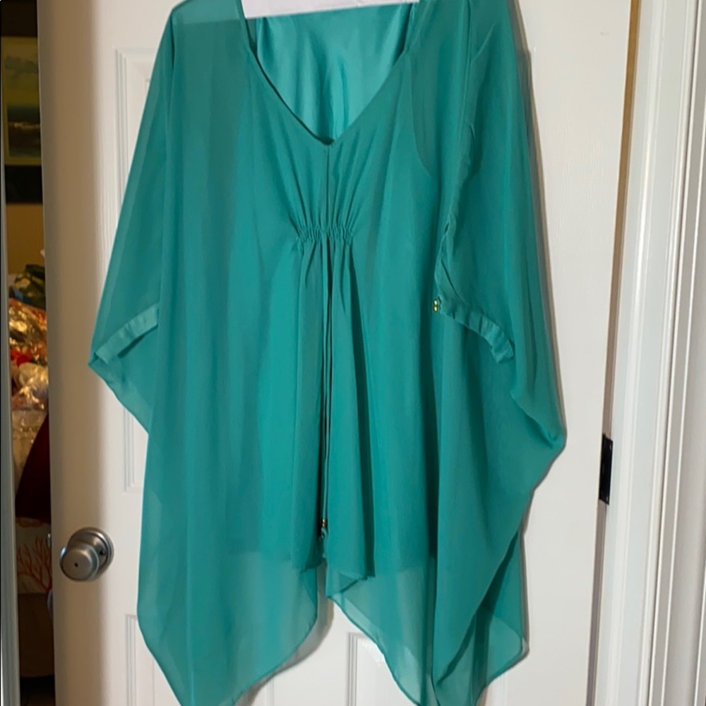 Gorgeous dressy teal green tunic